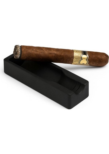 Siyah Metal Puro Kül Tablası – Minimalist Masaüstü Puro Standı fiyatları