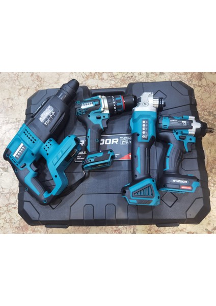 Şarjlı Makina Seti 4 ' Lü Ryndor modelleri