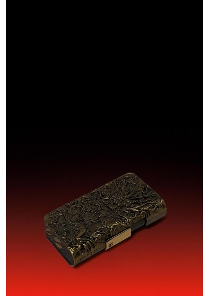 Antik Tasarım Metal Çakmak Altın Dragon Kabartmalı Hediye Kutulu fırsatları