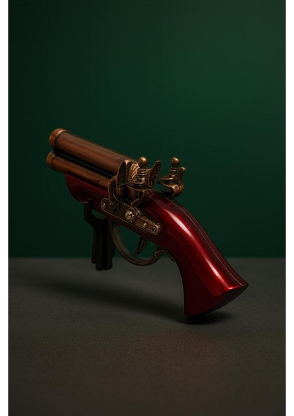 Blux Koleksiyonluk Çift Namlulu Antik Pürmüz Çakmak – Lüks Dekoratif Tasarım modelleri