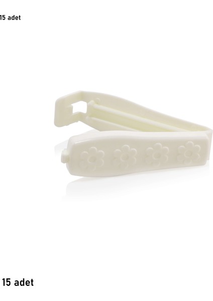 15 Adet Poşet Klipsi Çay Kahve Bakliyat Makarna Poşet Klipsi Mandalı Qlux L-00364 fiyatları