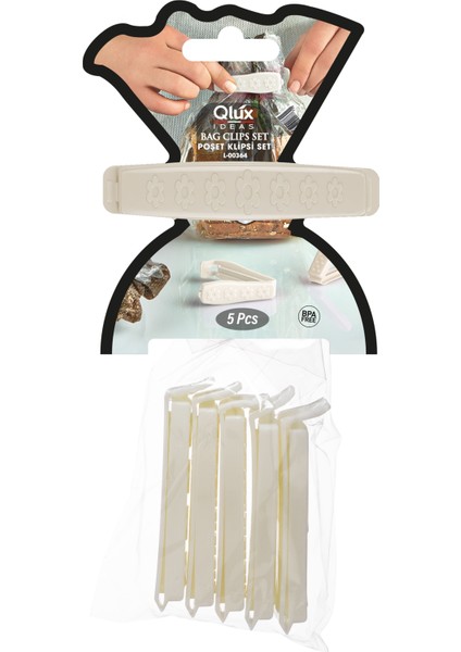 15 Adet Poşet Klipsi Çay Kahve Bakliyat Makarna Poşet Klipsi Mandalı Qlux L-00364 modelleri