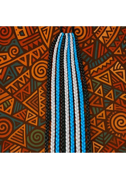 Mavi Siyah Örgülü Saç Tokası-Renkli Örgü Saç Tokası-Tokalı fiyatları