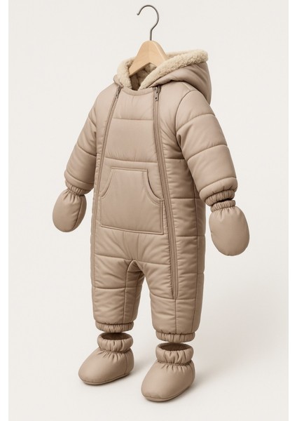 Özel Tasarım Cepli,kapüşonlu Tak-Çıkar Patik ve Eldivenli Bebek-Çocuk Kozmonot-Astronot Tulum Mont fiyatları