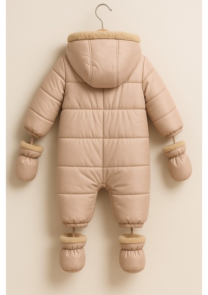 Özel Tasarım Cepli,kapüşonlu Tak-Çıkar Patik ve Eldivenli Bebek-Çocuk Kozmonot-Astronot Tulum Mont modelleri