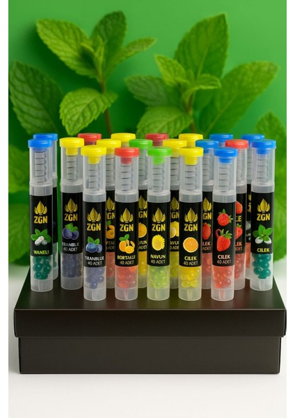 36 Adet Karışık Aromalı Mentol Topları – (Nane, Böğürtlen, Portakal, Kavun, Çilek) fiyatları