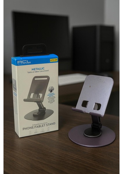Acl Metalik Ayarlanabilir Lüks Telefon & Tablet Standı – Ergonomik Masa Üstü Tutucu fiyatları