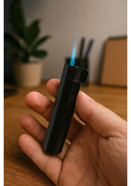 🔹 Mat Siyah Yandan Basmali Premium Pürmüz Çakmak – Şık ve Güçlü Tasarım