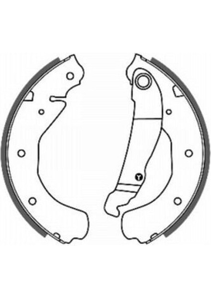 El Fren Balatası Opel Vectra B 1.6i 160X25 mm 1995-2003/ASTRA G (F69) 1.6 16V 1998-2005/VECTRA B 1.8i 16V 1995-2003/VECTRA A 1.6 1988-1995/VECTRA B 2.0i 1995-2003/VECTRA A 2.0 1988-1995 1605686