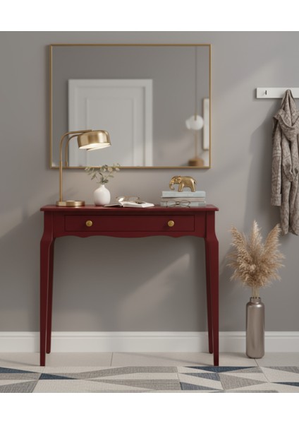 120 cm Masif Konik Bordo Dresuar