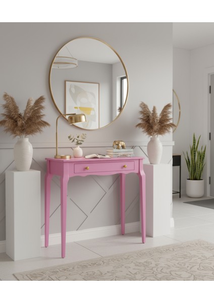 120 cm Masif Konik Pembe Dresuar