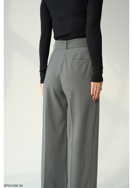 Kadın Yüksek Bel Palazzo Cepli Pantolon fiyatları