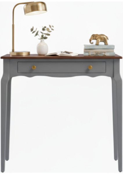 110 cm Masif Konik Açık Gri Ceviz Dresuar modelleri