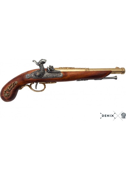 France 1832 Percussion Pistol Koleksiyon Obje 37CM