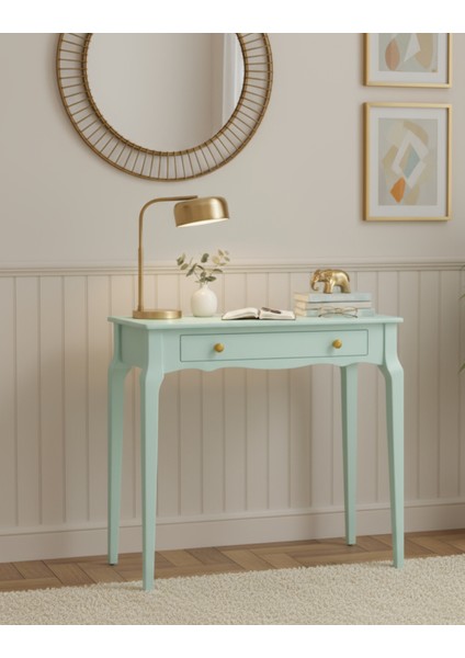 110 cm Masif Konik Su Yeşili Dresuar