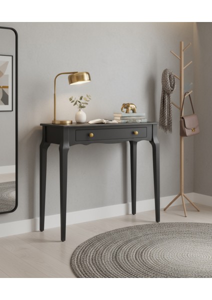 110 cm Masif Konik Siyah Dresuar