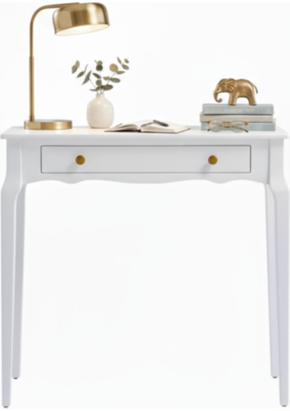 110 cm Masif Konik Beyaz Dresuar fiyatları