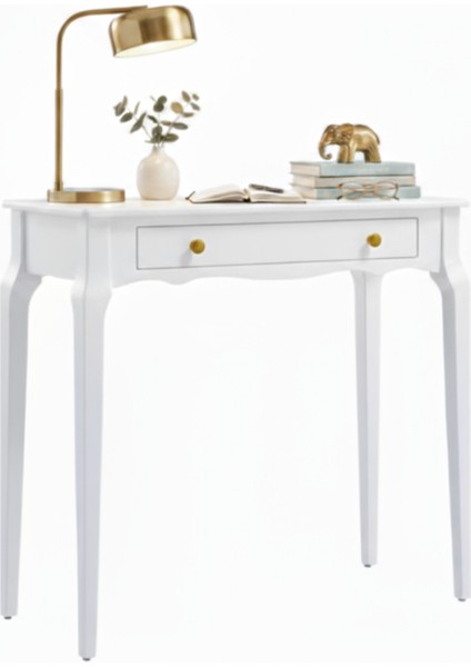 110 cm Masif Konik Beyaz Dresuar modelleri