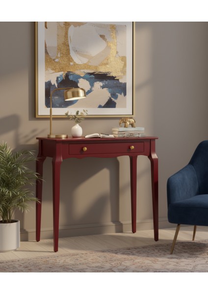 110 cm Masif Konik Bordo Dresuar