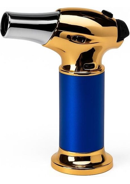 Profesyonel Torch Alevli Çakmak Mavi Gold Renk – Puro ve Mutfak Kullanımına Uygun fiyatları