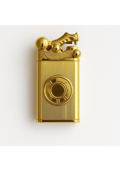 Altın Görünümlü Retro Puro Çakmağı Metal Koleksiyonluk Benzinli Çakmak fiyatları