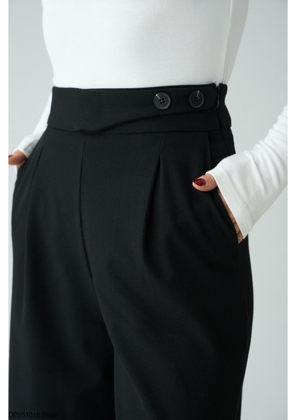 Kadın Yüksek Bel Palazzo Cepli Pantolon fiyatları