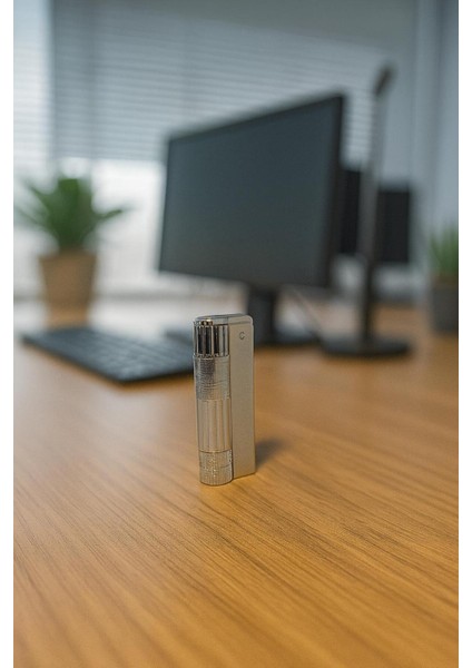 Benzinli Muhtar Çakmağı – Klasik Metal Tasarım, Fitilli Model