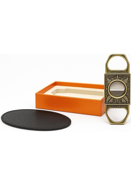 Vintage Pirinç Tasarım Puro Makası – Çift Bıçaklı Metal Kesici + Özel Kutulu fırsatları