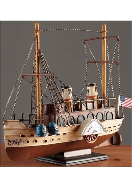 Dekoratif Retro Metal Yolcu Gemisi Vintage 31CM No.3 fırsatları