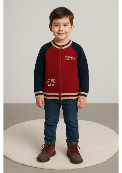 Triko Fermuarlı Şık Erkek Çocuk Hırkası