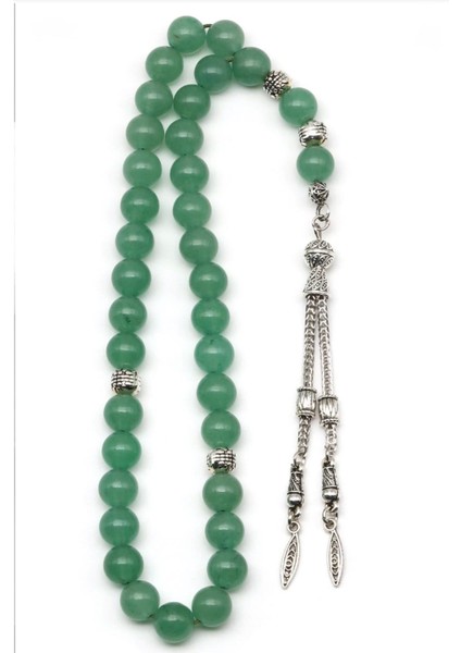 Aventurin Doğal Taş Tesbih 8 mm 33'lü Yuvarlak Kesim