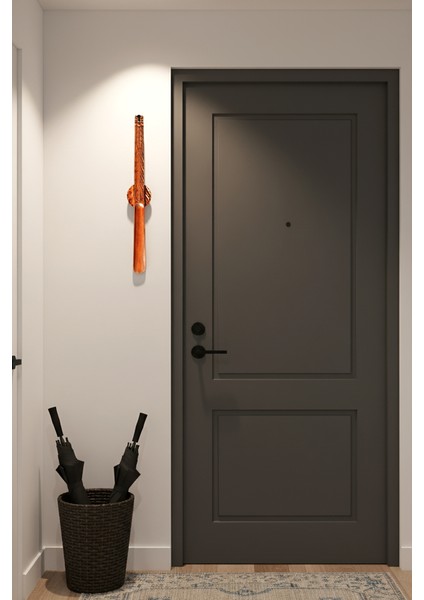 Mıknatıslı Damla Model Ahşap El Oyması Ayakkabı Çekeceği 45 cm