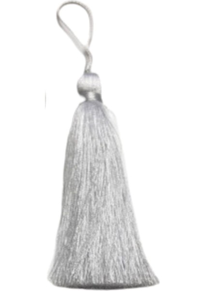 püskül tekli 10 cm 1 adet beyaz