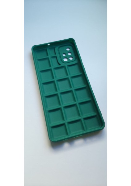 Samsung Galaxy A71 Yeşil Darbe Emici Kamera Korumalı Silikon Kılıf – Çoklu Renk Seçeneği