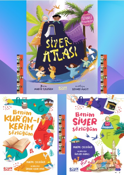 Siyer Atlası - Sevgili Peygamberim(Ciltli), Benim Kuranı Kerim Sözlüğüm, Benim Siyer Sözlüğüm (Fleksi Cilt)(3kitap)