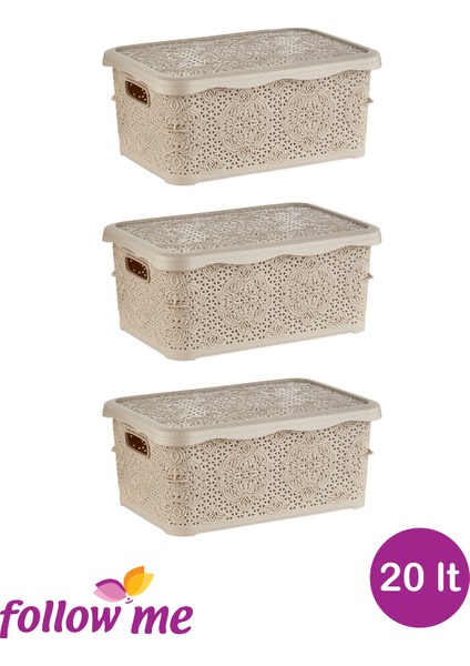 Nakış Çok Amaçlı Kutu 20LT (3 Adet)