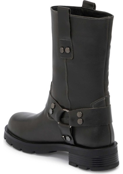 Gri Hakiki Deri Kadın Casual Bot - K24K1BT67743-B43 fiyatları