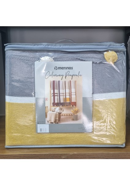 Colorway Ponponlu Tek Kişilik Battaniye