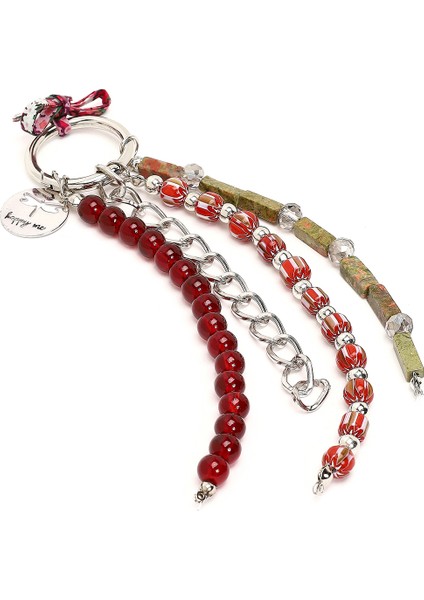 Kadın Bordo Boncuklu Metal Charm 000A2D470714 modelleri