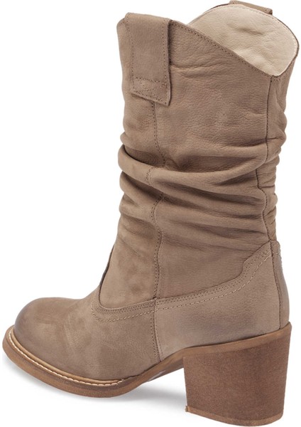 Vizon Hakiki Nubuk Deri Kadın Casual Bot - K24K1BT67590-A65 fiyatları