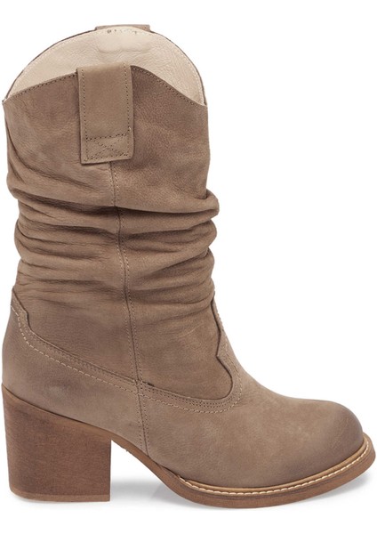 Vizon Hakiki Nubuk Deri Kadın Casual Bot - K24K1BT67590-A65 modelleri