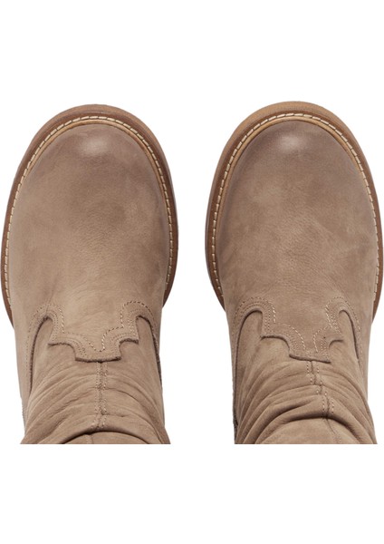 Vizon Hakiki Nubuk Deri Kadın Casual Bot - K24K1BT67590-A65 indirimleri