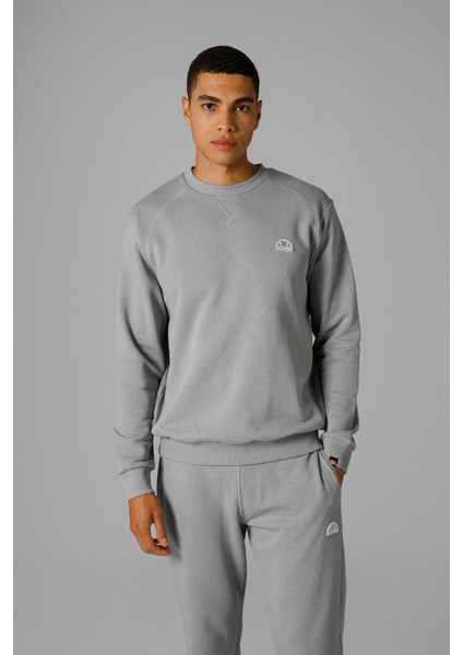 Logolu Pamuklu Regular Fit Bisiklet Yaka Sweat Erkek Sweat EM2821