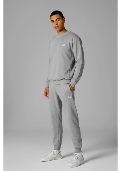 Logolu Pamuklu Regular Fit Bisiklet Yaka Sweat Erkek Sweat EM2821 fiyatları