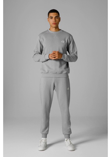 Logolu Pamuklu Regular Fit Bisiklet Yaka Sweat Erkek Sweat EM2821 modelleri