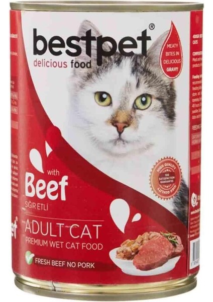 Sığır Etli Yetişkin Kedi Konservesi 400 gr
