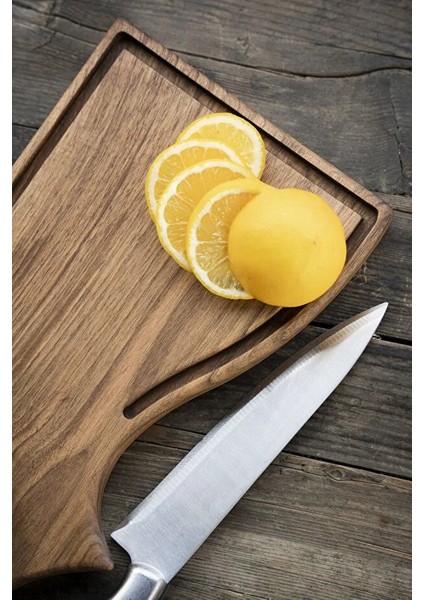 Doğal Ceviz Ahşap Sunum Tahtası – Ekmek ve Peynir Servis Tahtası fiyatları