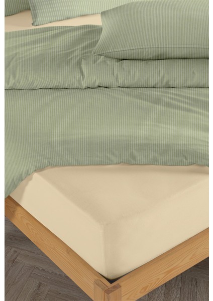 Chıc %100 Pamuk Ranforce Akay Yeşil Ipliği Boyalı Nevresim Takımı Çift Kişilik - 200X220 cm modelleri