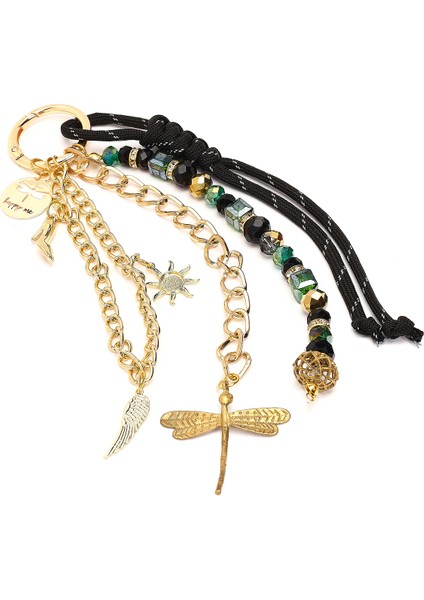 Kadın Siyah Zincir Detaylı Boncuklu Metal Charm 000A2D470814 modelleri