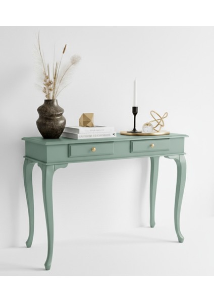 120 cm Masif Çekmeceli Lükens Su Yeşili Dresuar modelleri